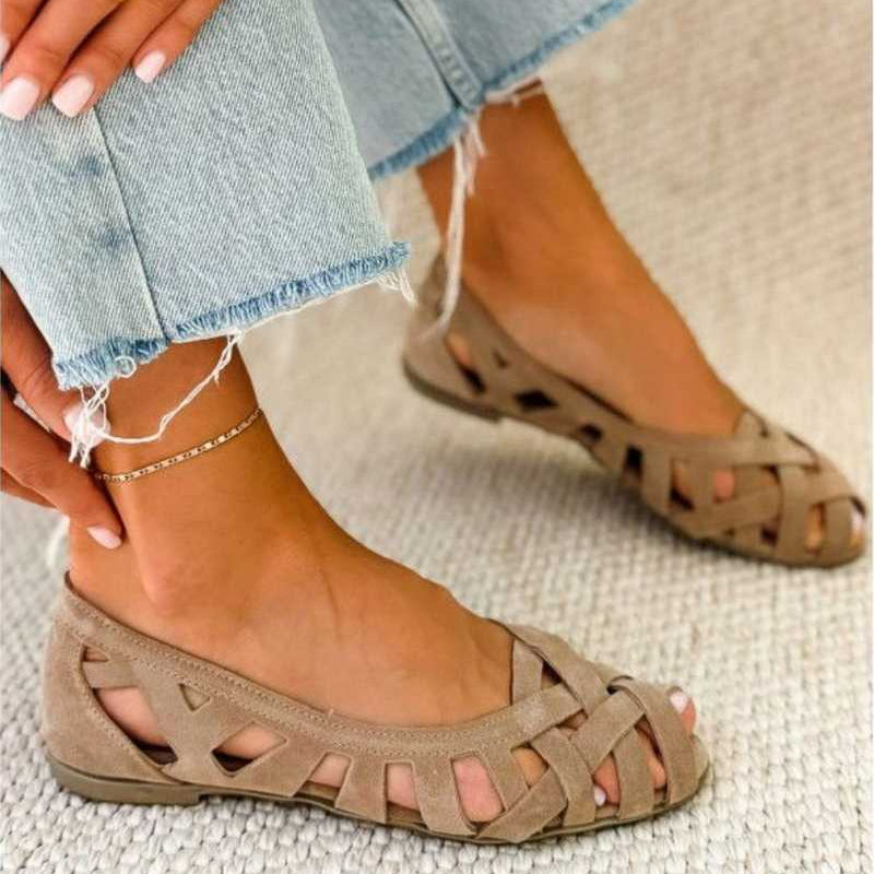 Caterina Coloured Braided Sandals Comfort
