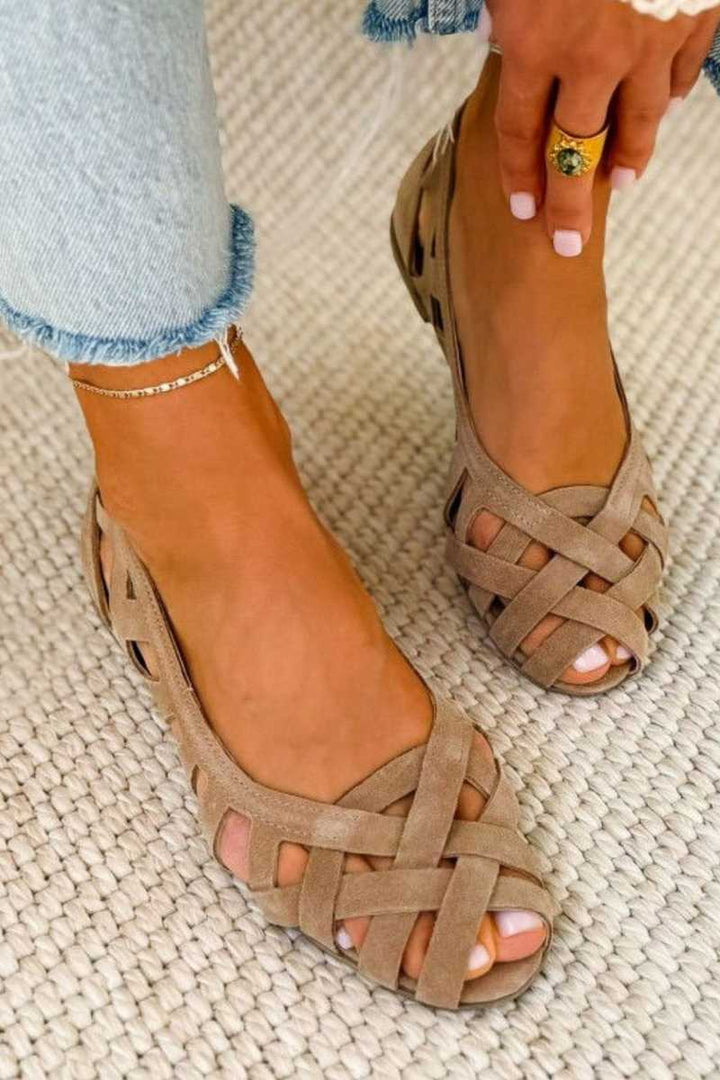 Caterina Colourful Braided Sandals Comfort