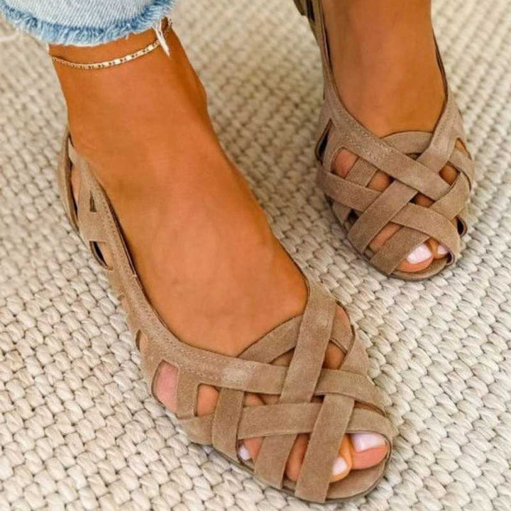 Caterina Coloured Braided Sandals Comfort