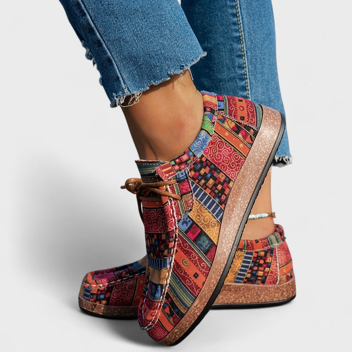Sara | Boho Print Comfort Sneakers