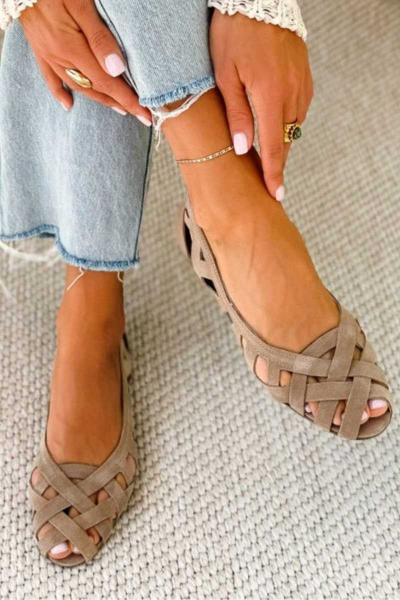 Caterina Colourful Braided Sandals Comfort