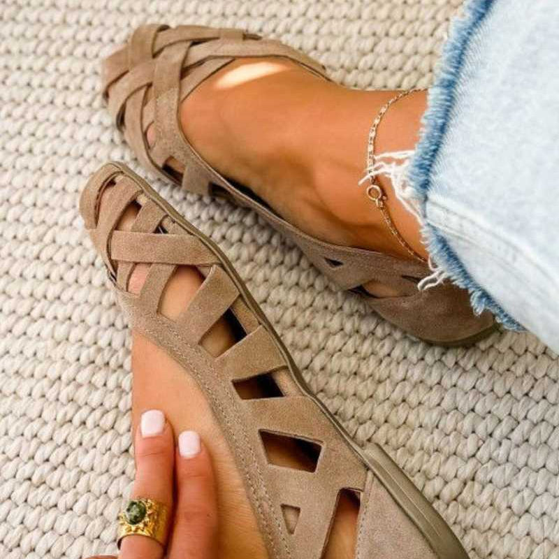 Caterina Coloured Braided Sandals Comfort