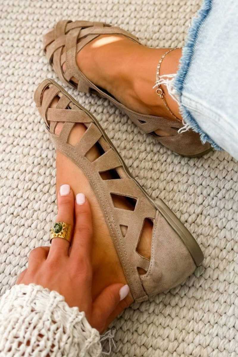 Caterina Colourful Braided Sandals Comfort