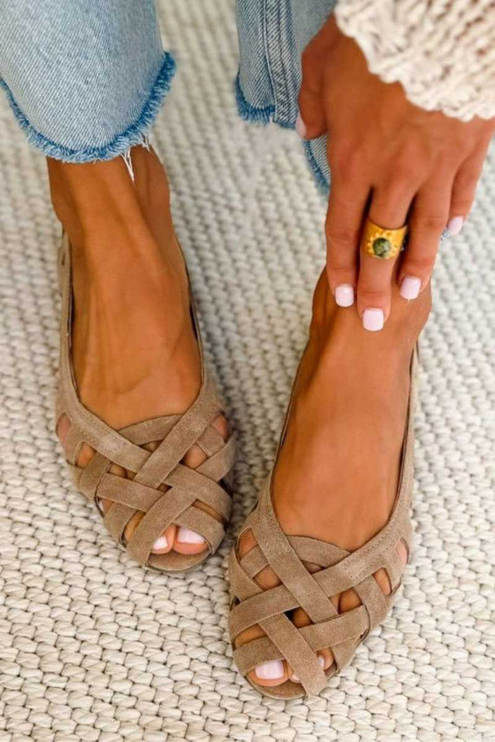 Caterina Colourful Braided Sandals Comfort