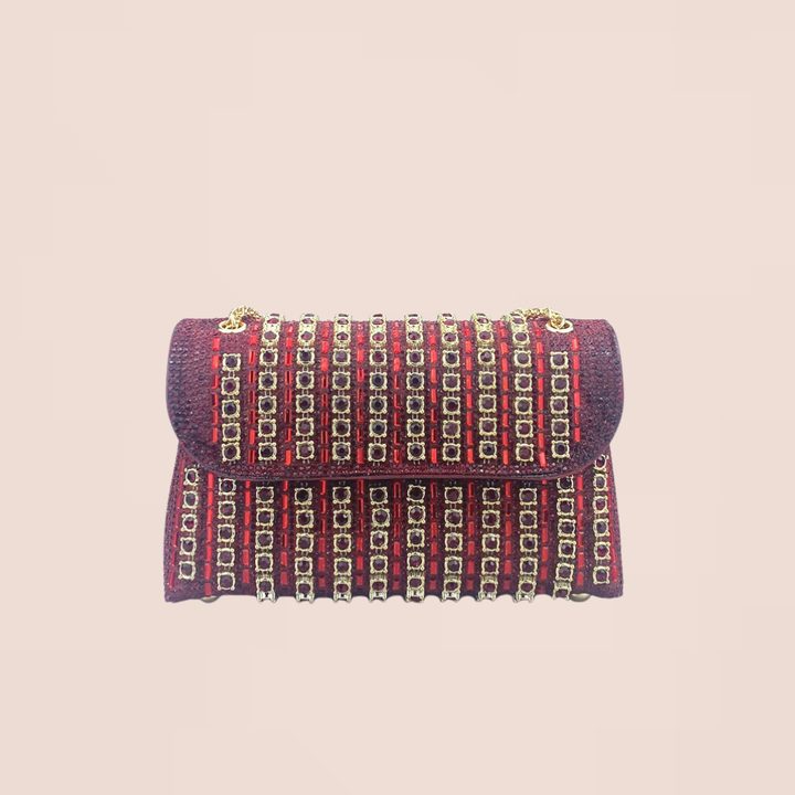 LAVIERA™ - Chic Chain Colored Diamond Shoulder Bag