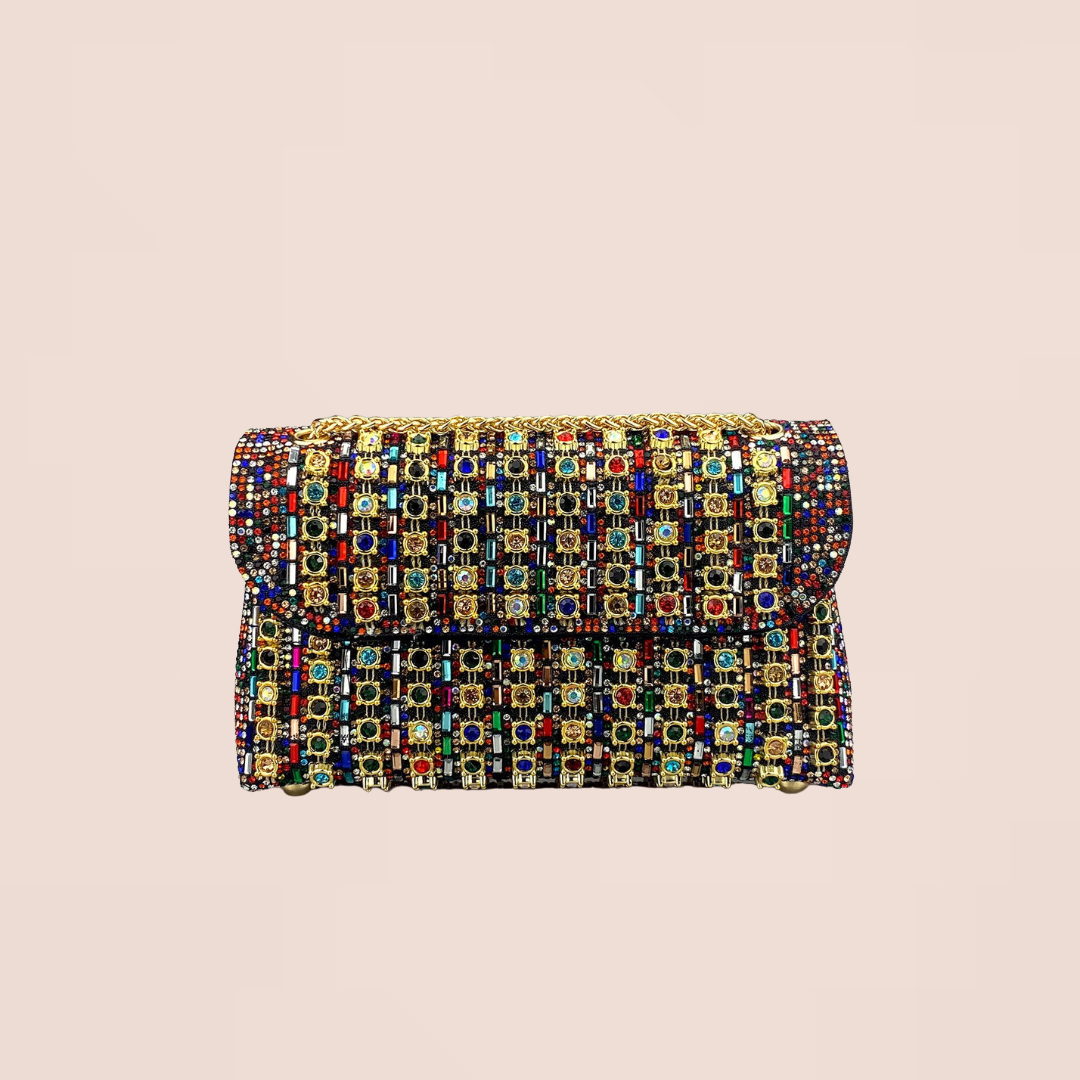 LAVIERA™ - Chic Chain Colored Diamond Shoulder Bag