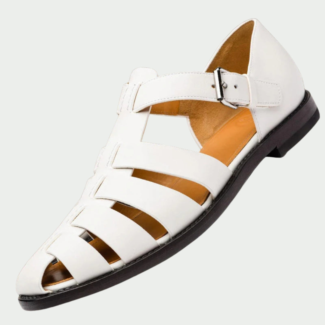 Brian | Woven Leather Gladiator Sandals