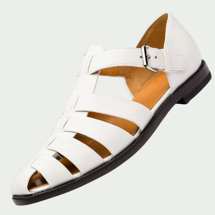 Brian | Woven Leather Gladiator Sandals