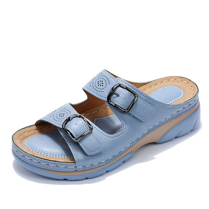 Maren | Double Buckle Mule Sandals