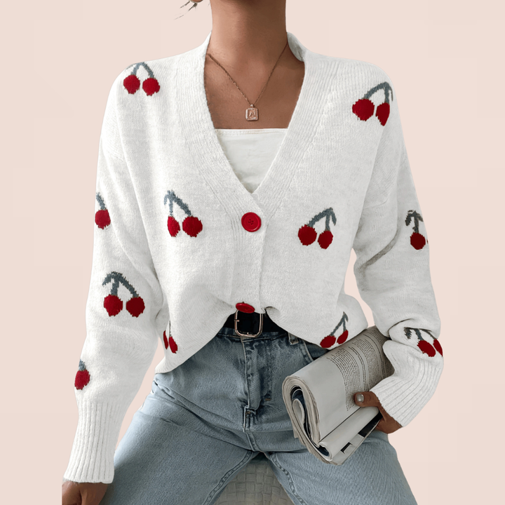 RASHA™ - Chic Button Front Long Sleeve Cardigan
