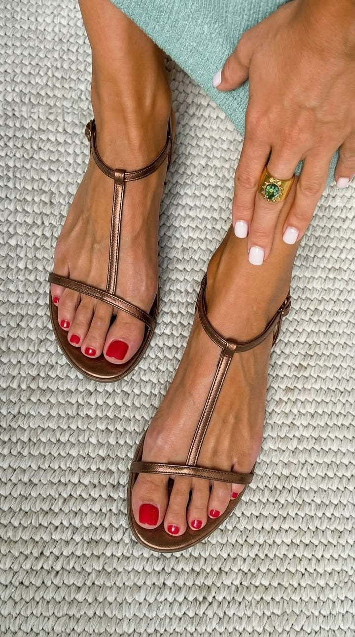 Rosalba Golden Sandals Spring