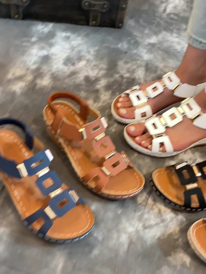 Celeste | Buckle Strap Wedge Sandals