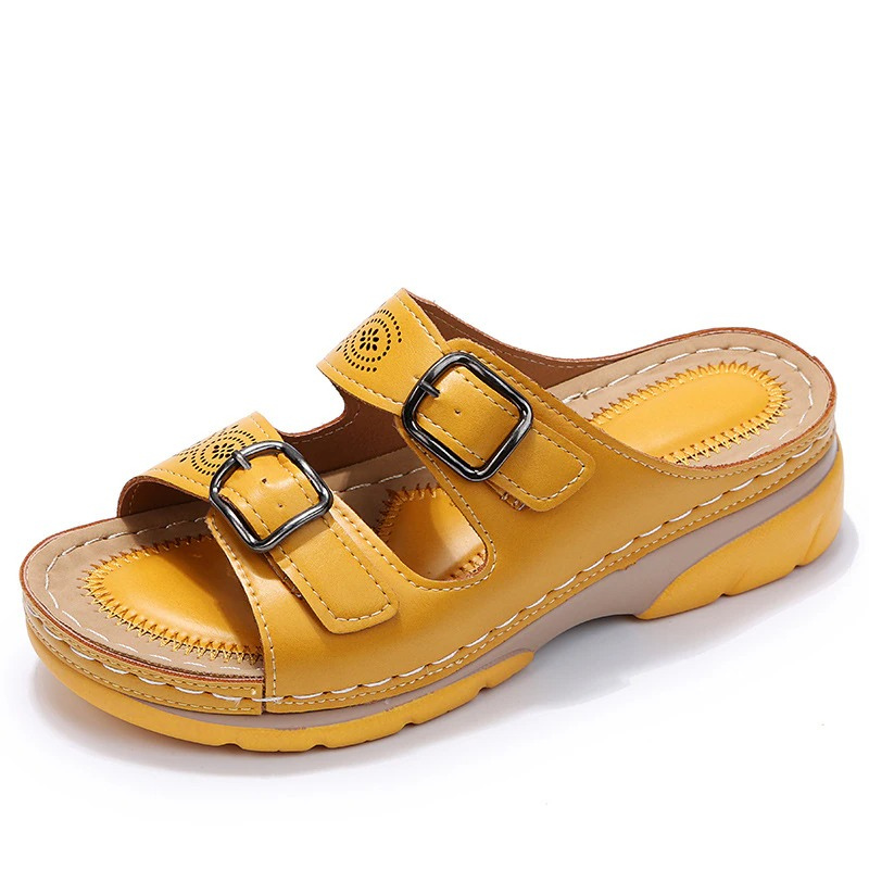 Maren | Double Buckle Mule Sandals