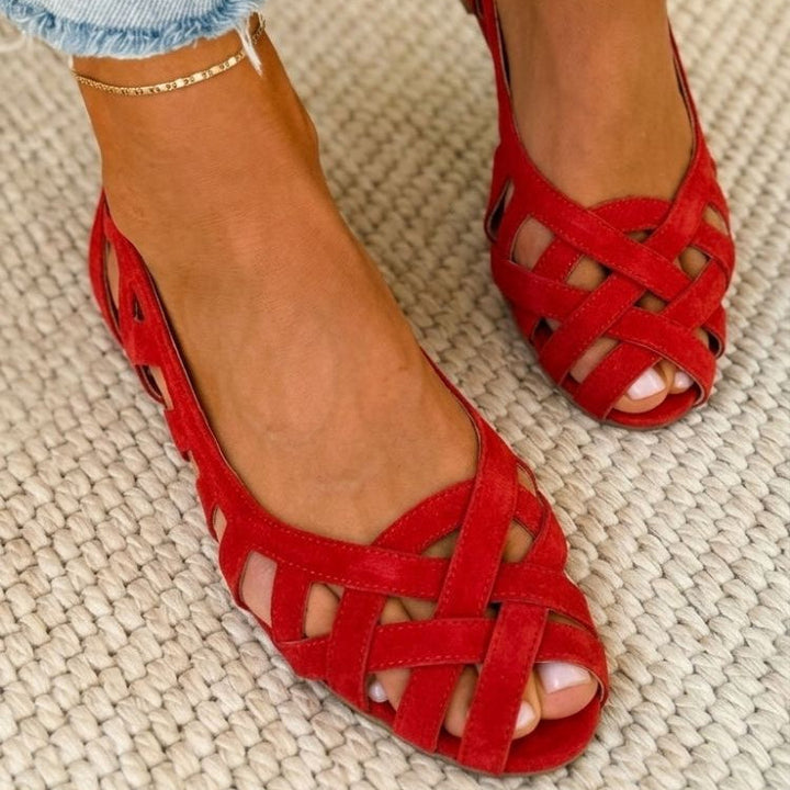 Caterina Coloured Braided Sandals Comfort