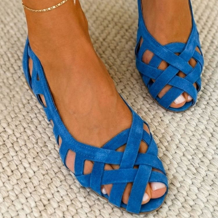 Caterina Coloured Braided Sandals Comfort