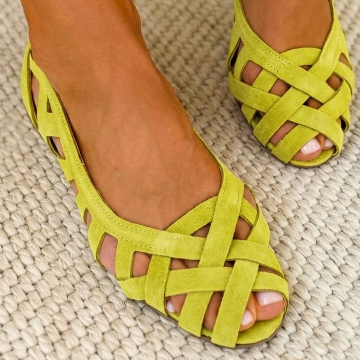 Caterina Coloured Braided Sandals Comfort