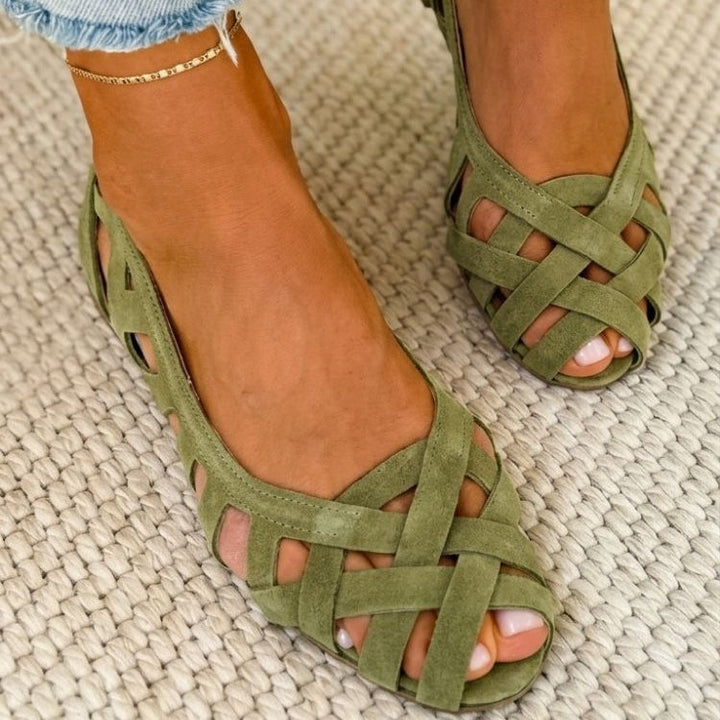 Caterina Coloured Braided Sandals Comfort