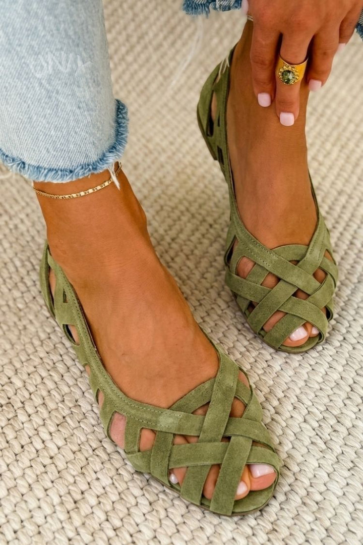 Caterina Colourful Braided Sandals Comfort