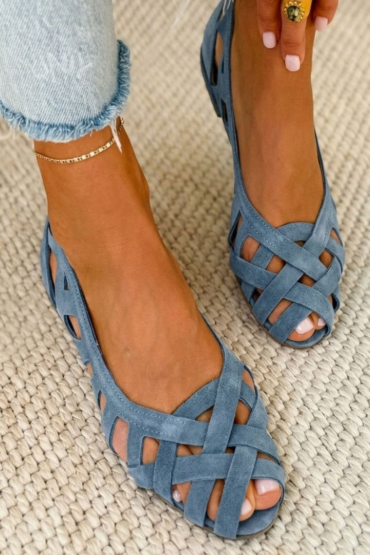 Caterina Colourful Braided Sandals Comfort