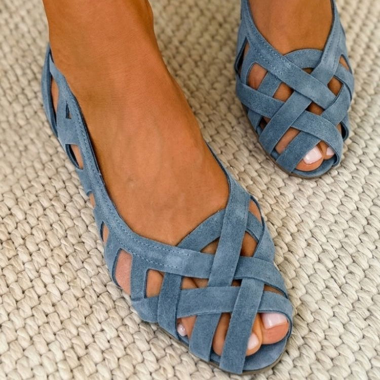Caterina Coloured Braided Sandals Comfort