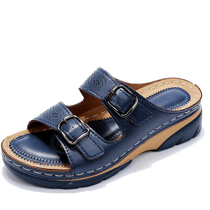 Maren | Double Buckle Mule Sandals