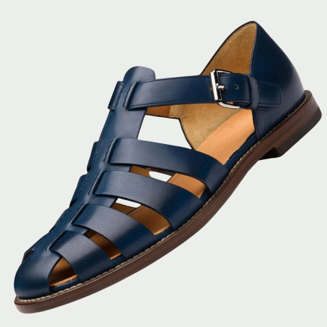 Brian | Woven Leather Gladiator Sandals