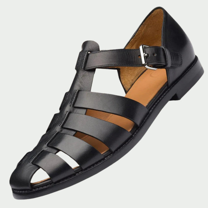Brian | Woven Leather Gladiator Sandals