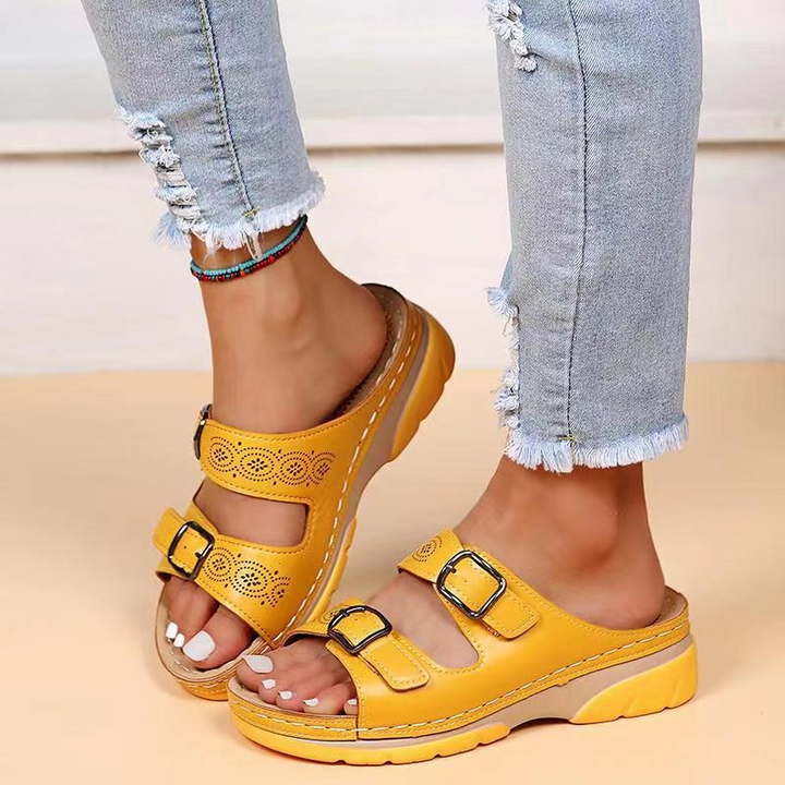Maren | Double Buckle Mule Sandals