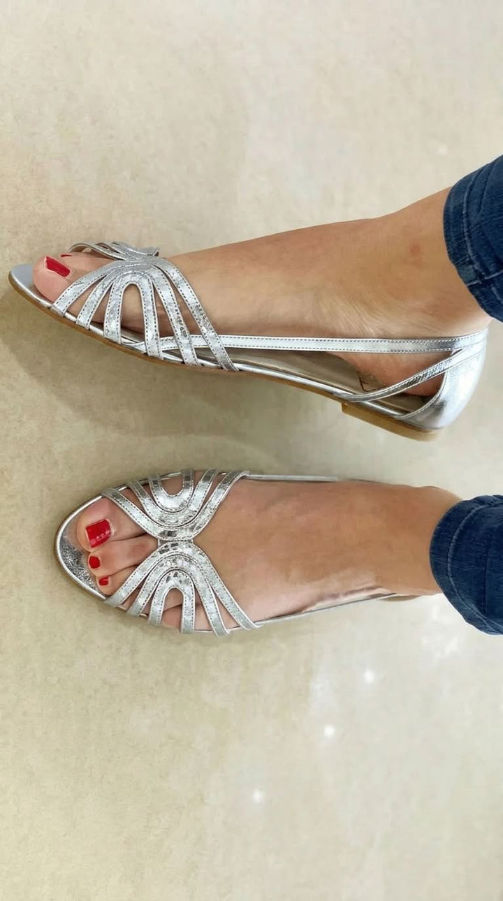 Eleonora Golden Sandals Summer Light