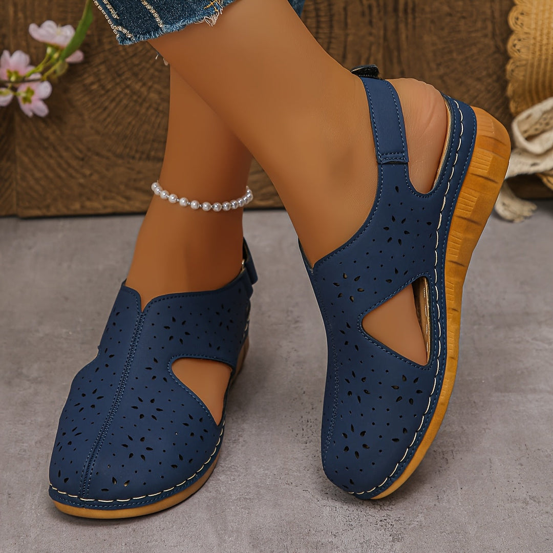 Lunara | Cut-Out Wedge Sandals