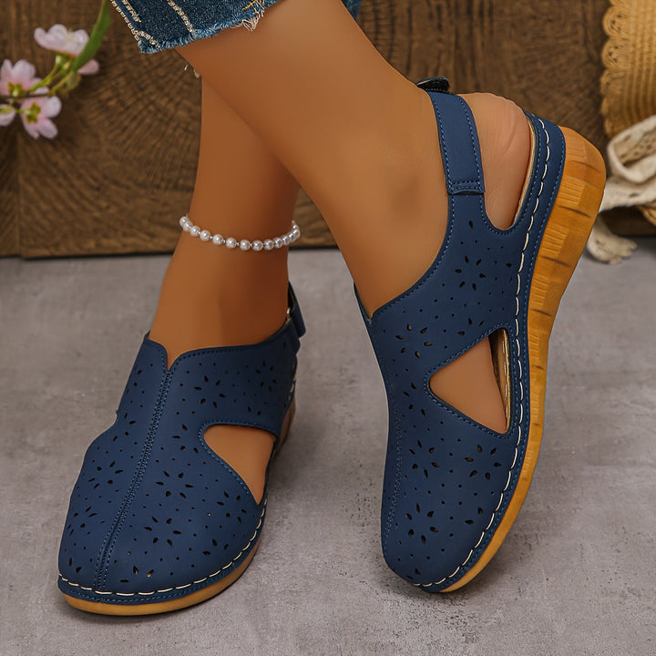 Lunara | Cut-Out Wedge Sandals
