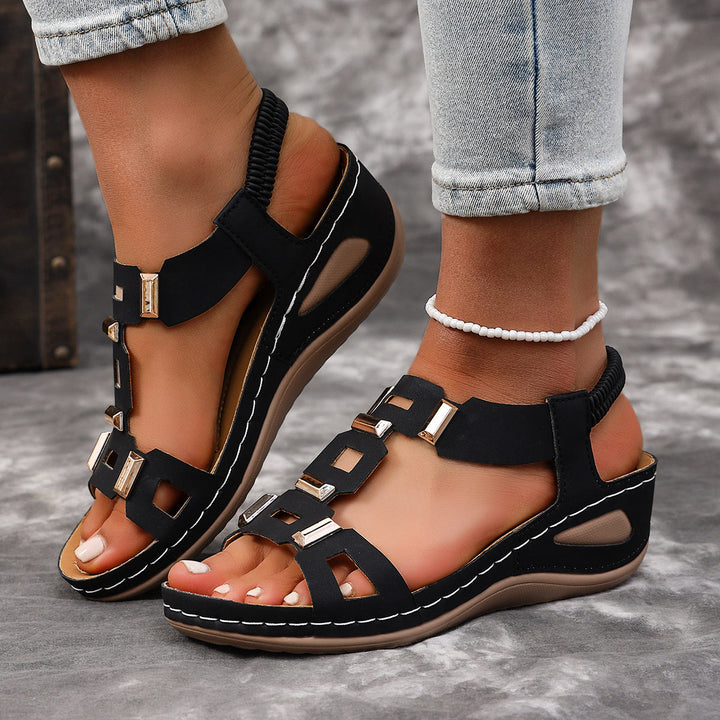 Celeste | Buckle Strap Wedge Sandals