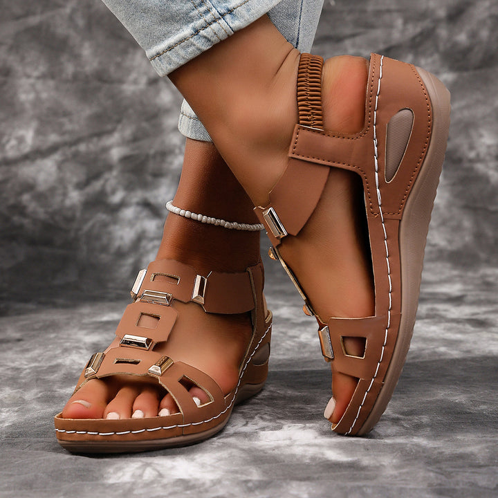 Celeste | Buckle Strap Wedge Sandals