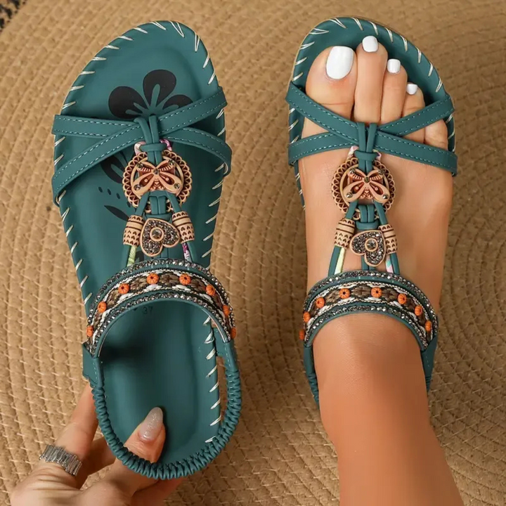 Nadia | Embellished Toe Post Sandals
