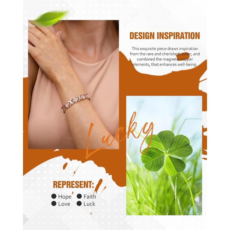 MONIQUE™ - Elegant Magnetic Copper Bangle