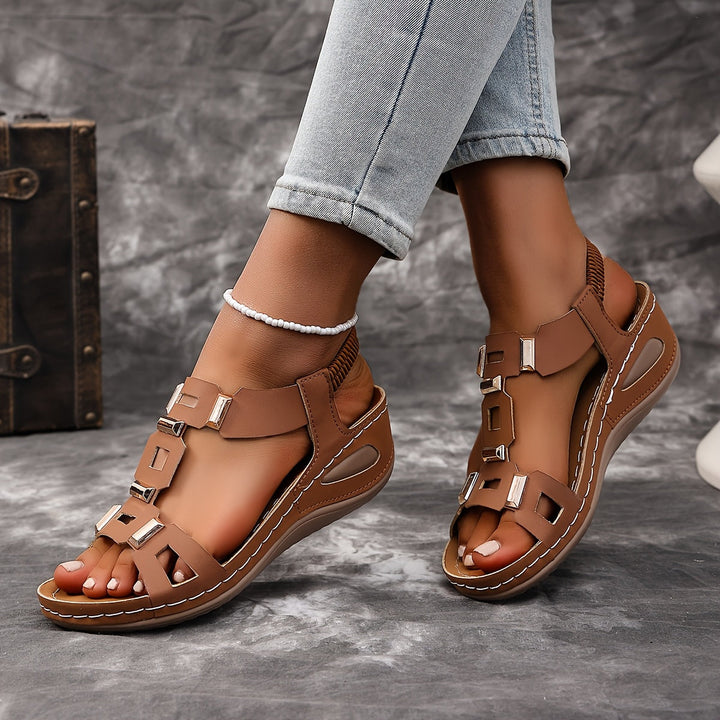 Celeste | Buckle Strap Wedge Sandals