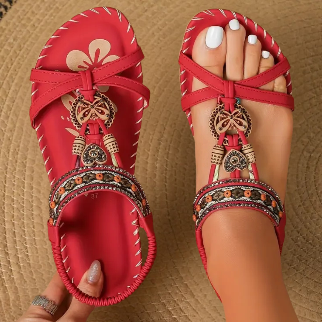 Nadia | Embellished Toe Post Sandals