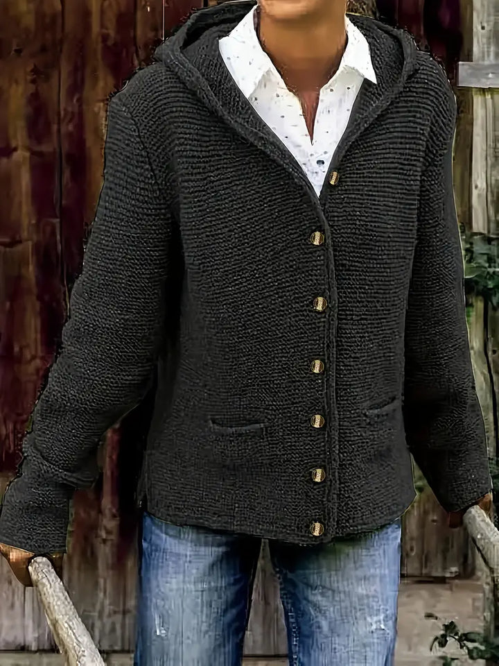 Eleanor | Hooded Knit Cardigan