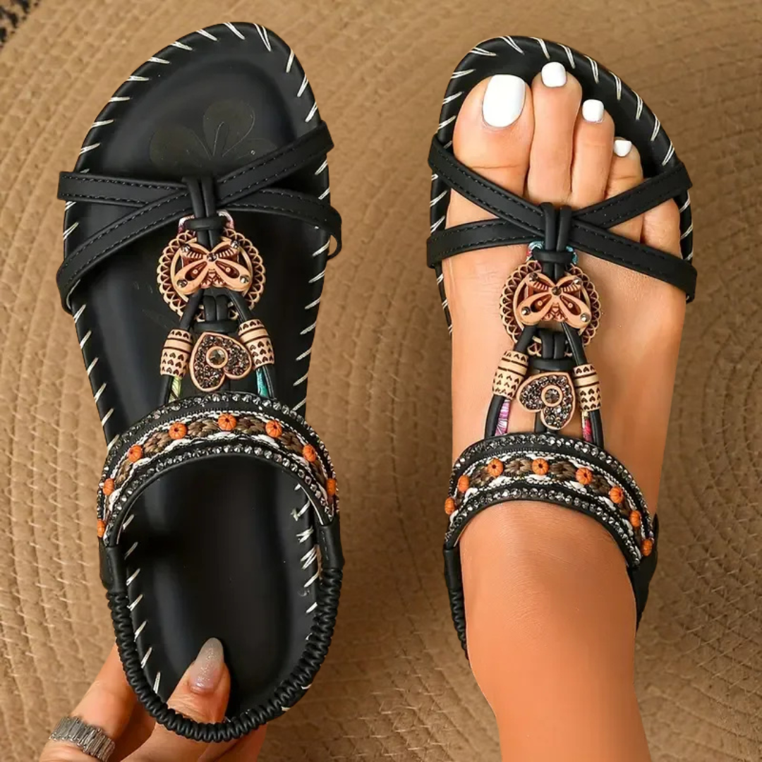 Nadia | Embellished Toe Post Sandals