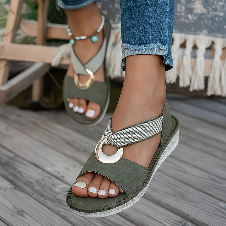 Zefira | Open Toe Flatform Sandals
