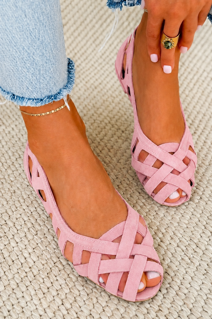 Caterina Colourful Braided Sandals Comfort