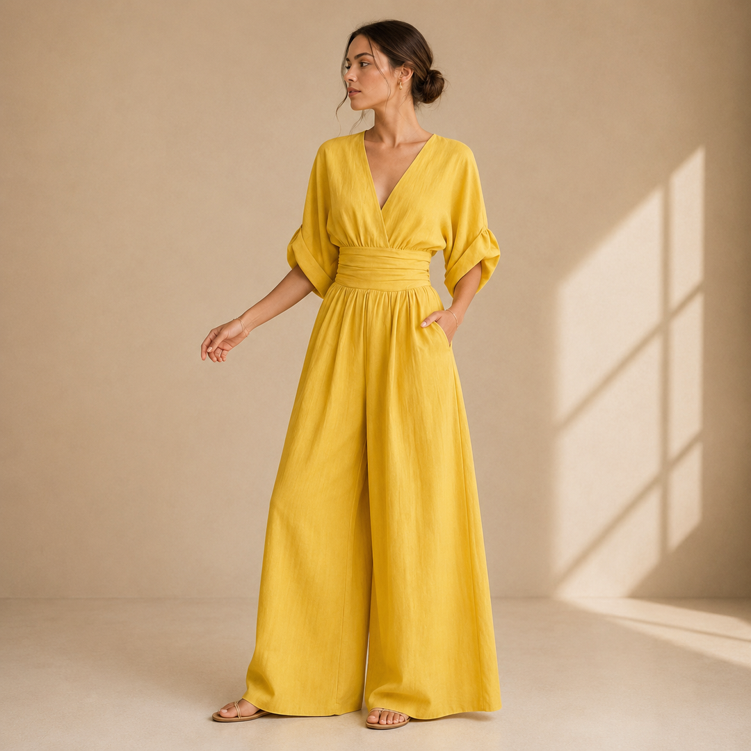 Isabelle | Wrap Wide-Leg Jumpsuit