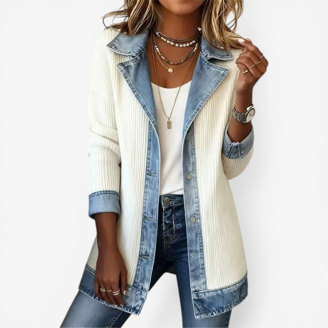 Liv | Denim & Knit Relaxed Jacket