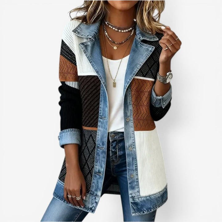 Liv | Denim & Knit Relaxed Jacket