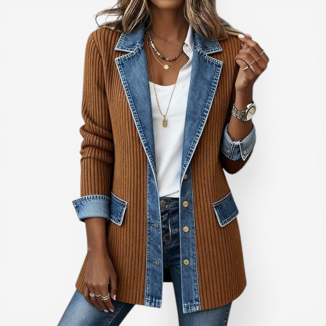 Liv | Denim & Knit Relaxed Jacket