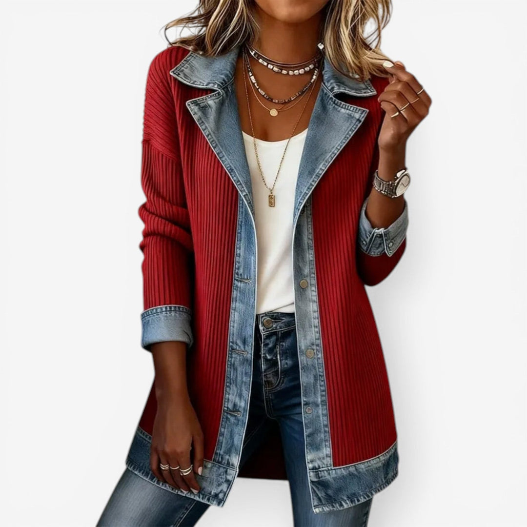 Liv | Denim & Knit Relaxed Jacket