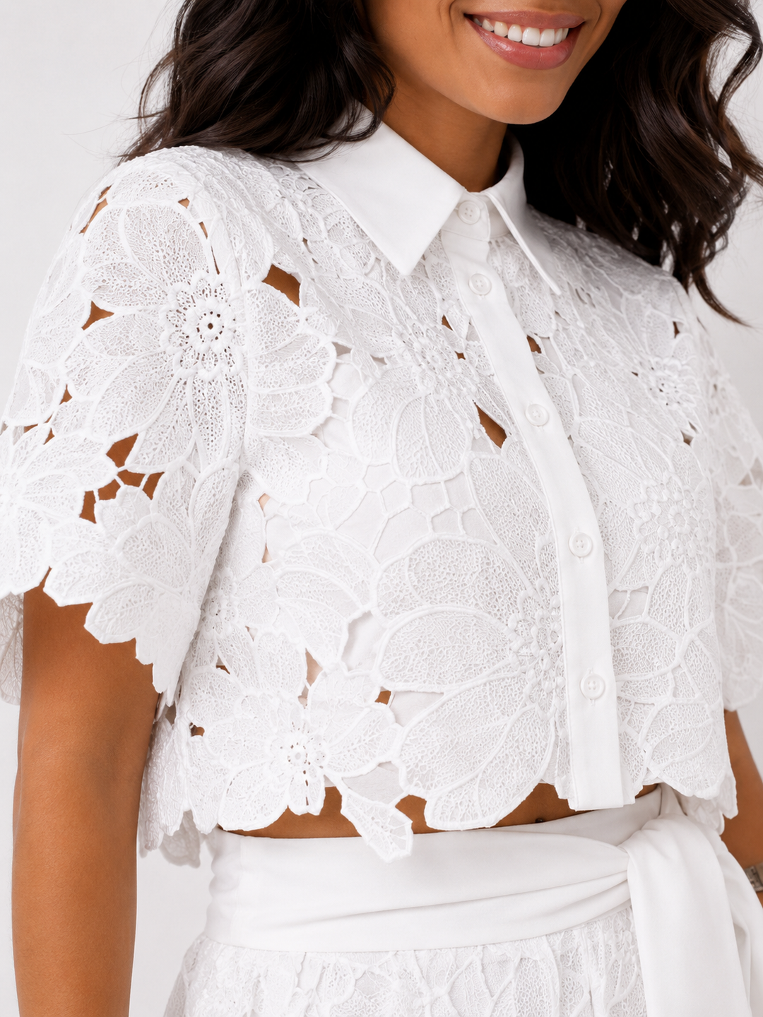 Isabella | Lace Floral Two-Piece Set