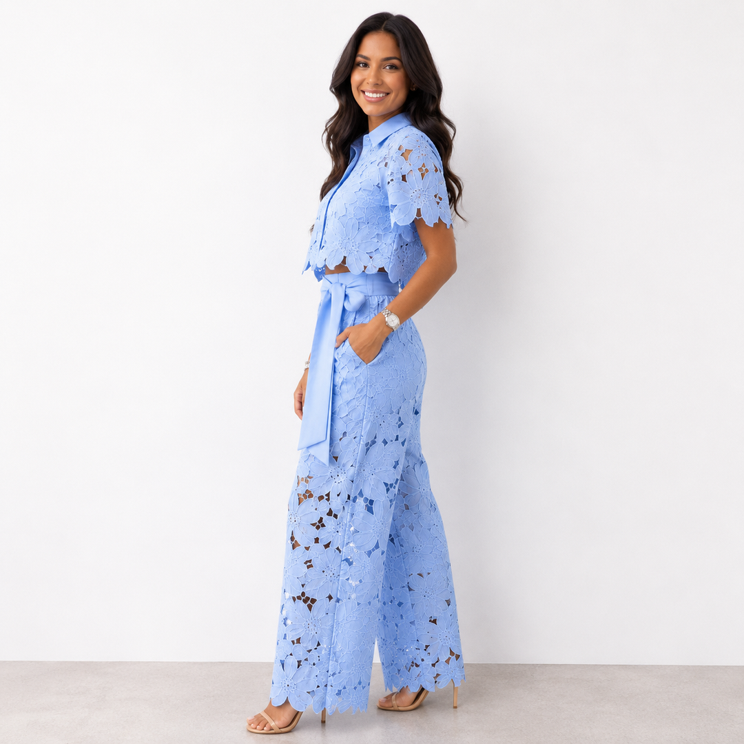 Isabella | Lace Floral Two-Piece Set