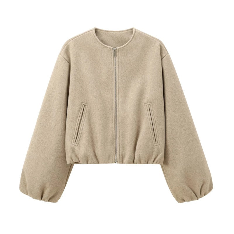 ARMINDA™ – Casual Balloon Sleeve Jacket