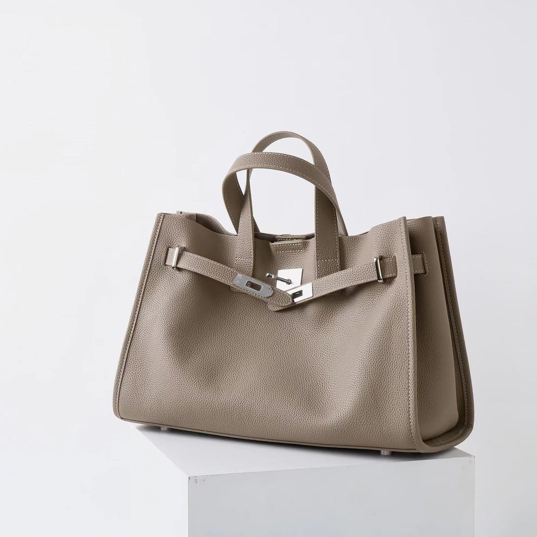 BEVERLEY™ - Large Capacity Genuine Cowhide Leather Tote Bag for Work & Travel